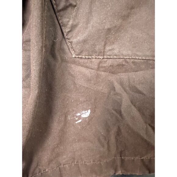 Peter Millar Jacket Brown Crown Waxed Cotton Safari Chore Coat Field XLarge XL - Picture 8 of 10